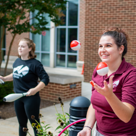 Students juggling